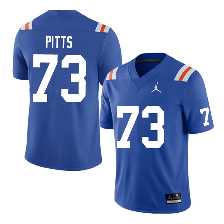 Men #73 Mark Pitts Florida Gators College Football Jerseys Sale-Throwback